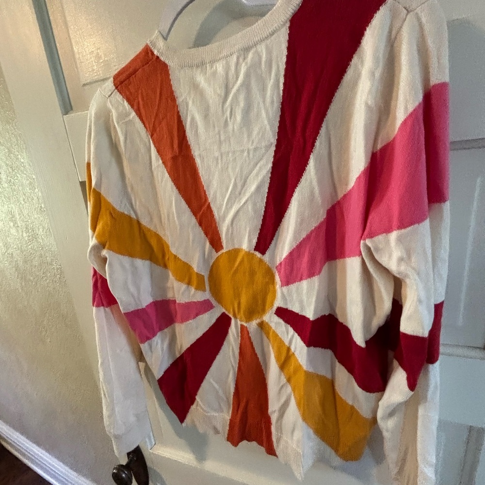 Marine Layer Multicolor Sunburst Long Sleeve Top